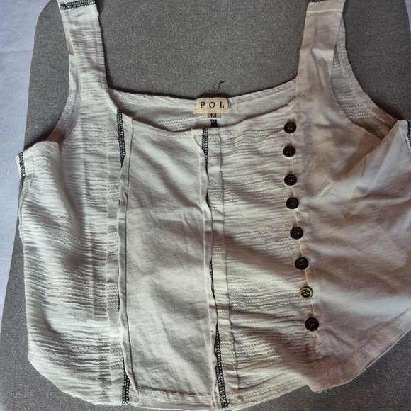 POL Tank Tops, One White One Black Size M - Picture 3 of 6